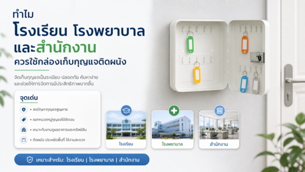 ทำไมโรงเรียน โรงพยาบาล และสำนักงานควรใช้ “กล่องเก็บกุญแจติดผนัง”