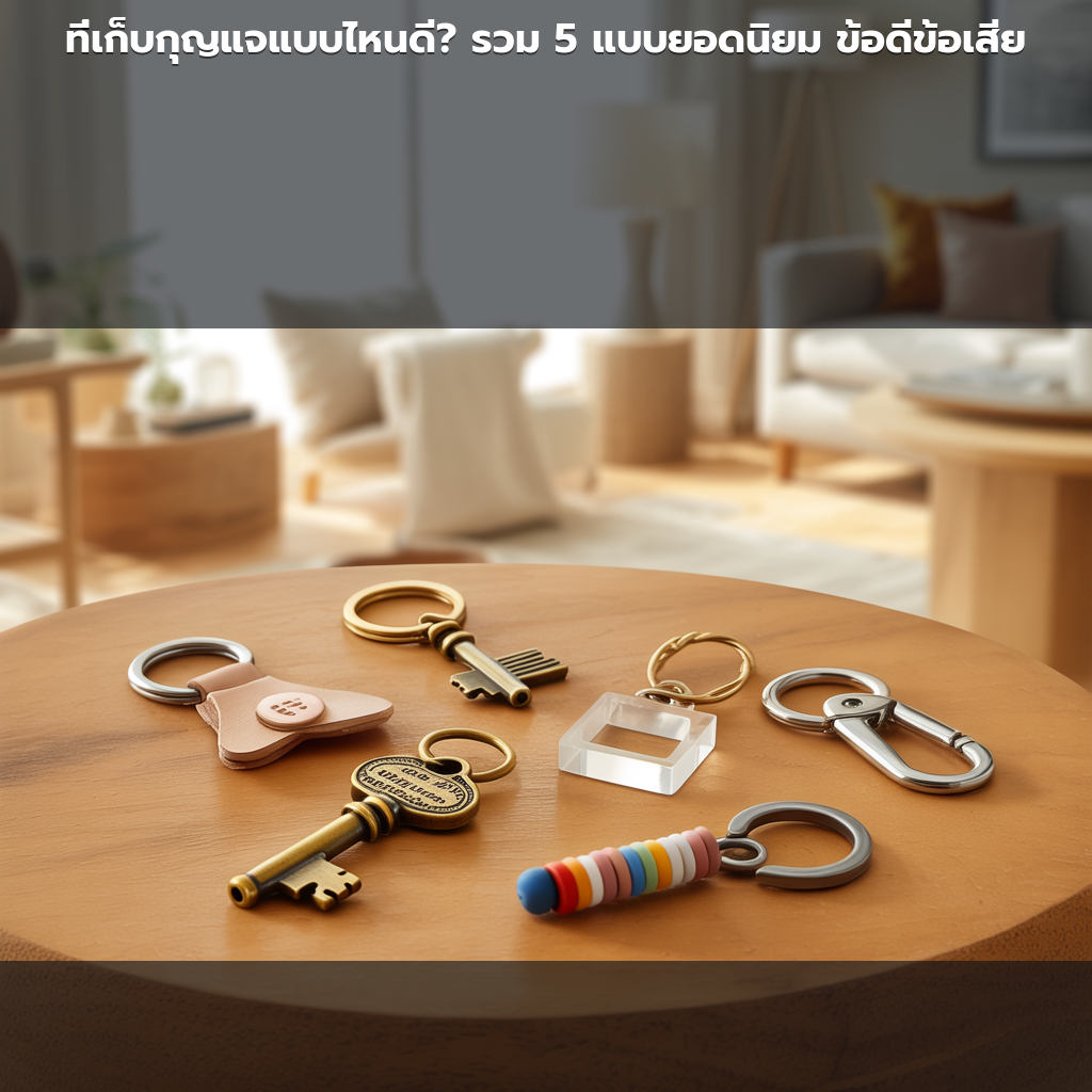 เปรียบเทียบที่เก็บกุญแจ 5 แบบ ตั้งแต่แผงแขวนกุญแจถึงตู้เก็บกุญแจแบบรหัสล็อค