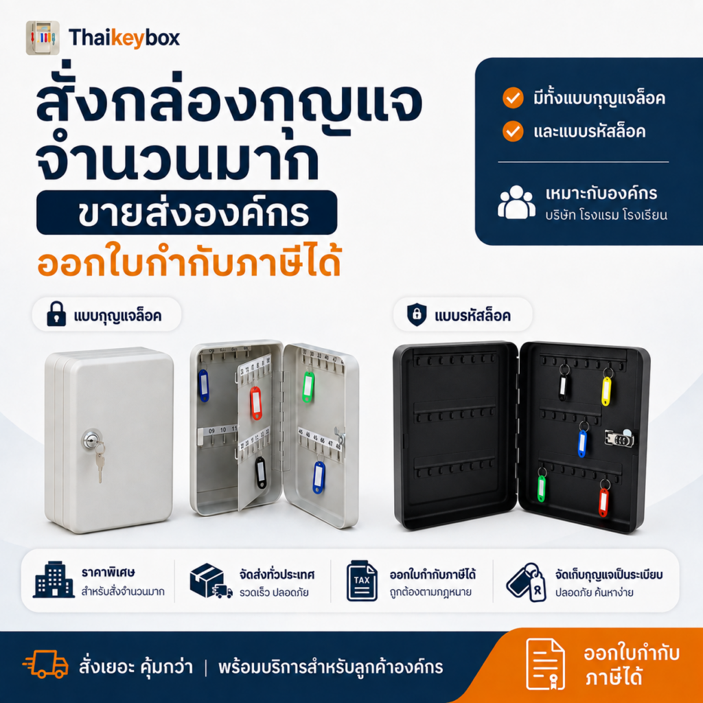 ขายส่งกล่องกุญแจจำนวนมากสำหรับองค์กร ออกใบกำกับภาษีได้