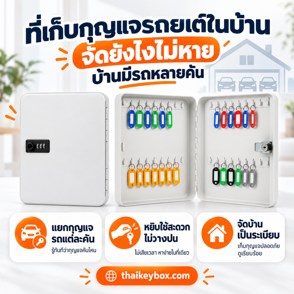 ที่เก็บกุญแจรถยนต์ในบ้าน กล่องกุญแจติดผนังโถงทางเข้าแขวนกุญแจรถและมอเตอร์ไซค์แยกตะขอ